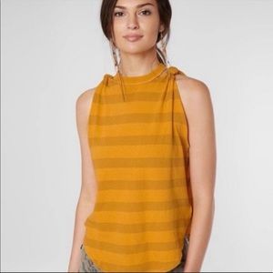 Free people we the people mustard color tank. Sz L